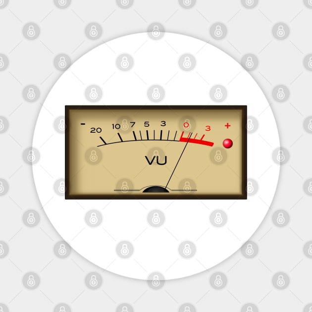 VU Meter (vintage) Magnet by Stupiditee